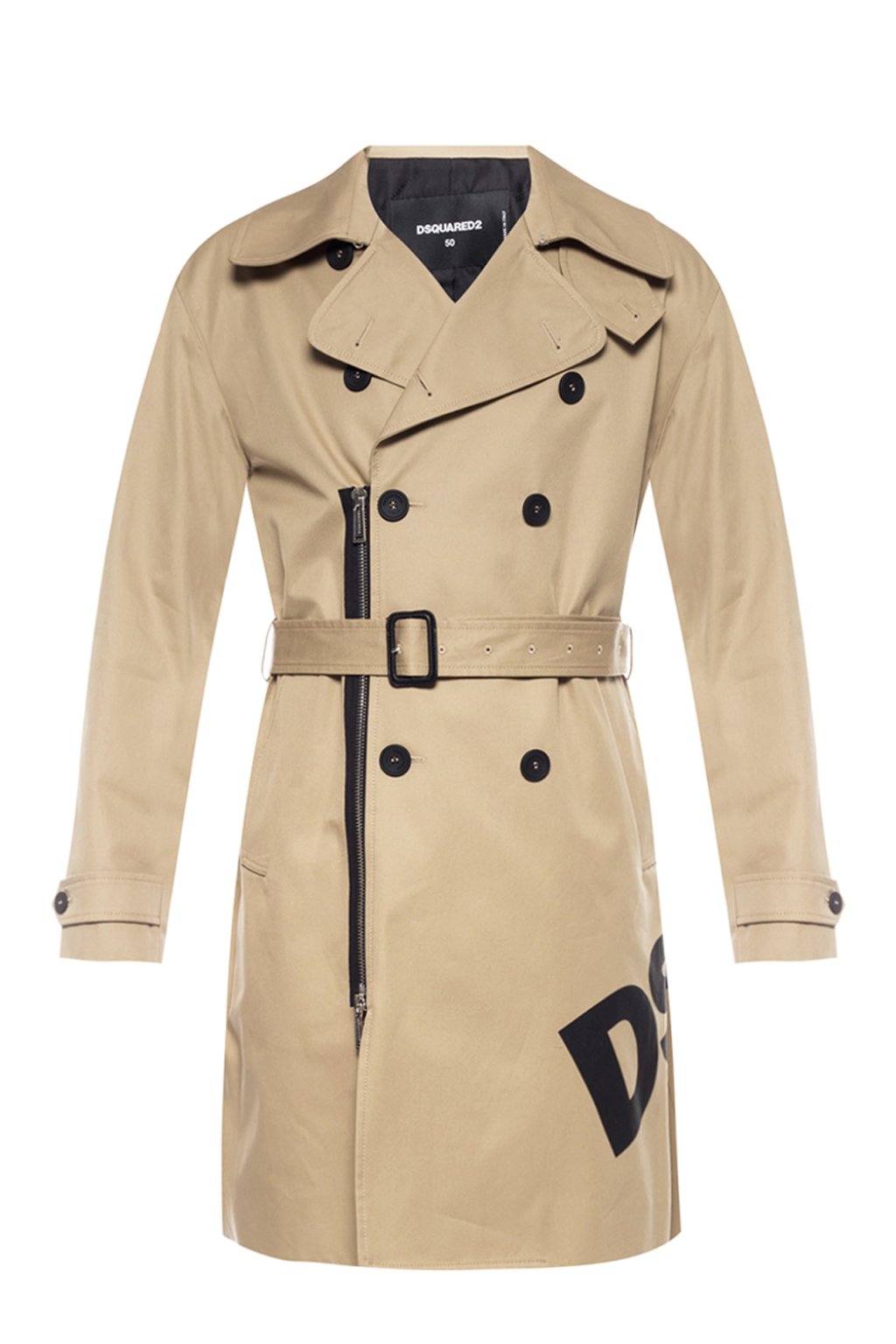 Beige Double-breasted trench coat Dsquared2 - Vitkac Canada